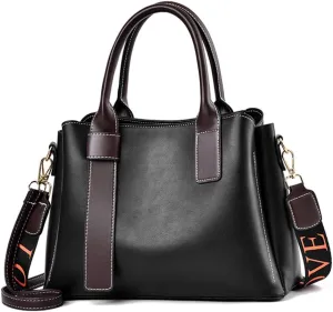ZiMing Women Handbags Satchel Bags Vegan Leather Shoulder Bag Top Handle Tote Bag Stylish Zipper Purse for Minimalist Ladies