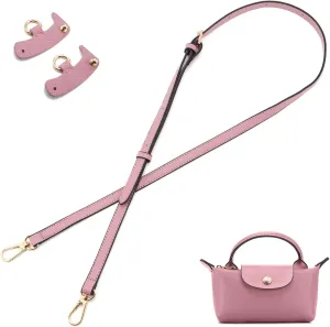 ZOOEASS Leather Purse Strap Replacement Bag Straps for Longchamp Handbags Women Leather Crossbody Shoulder Strap Adjustable
