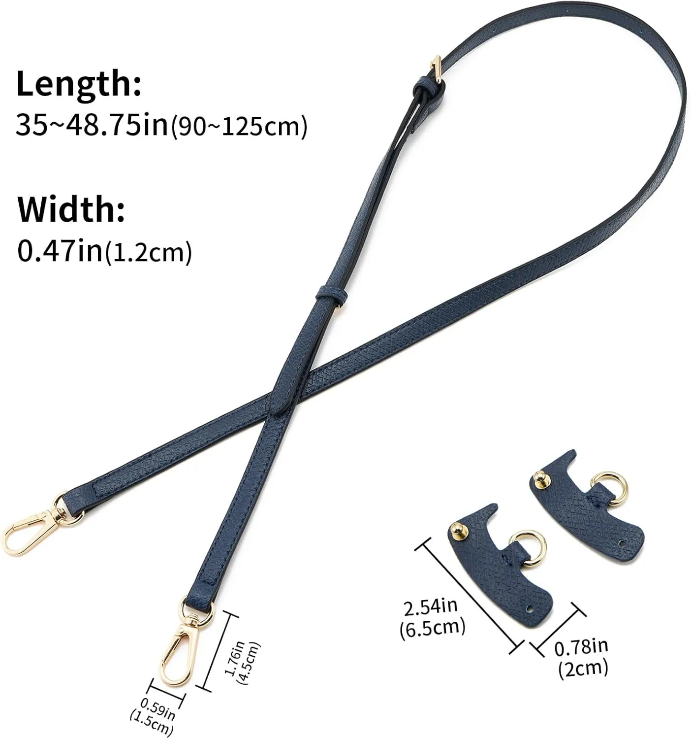 ZOOEASS Leather Purse Strap Replacement Bag Straps for Longchamp Handbags Women Leather Crossbody Shoulder Strap Adjustable