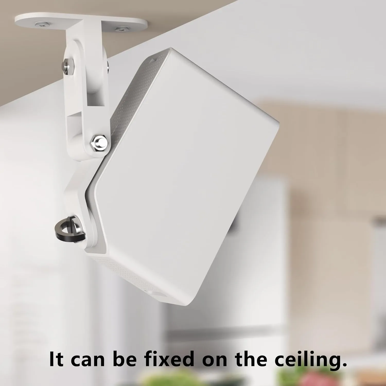 Zwolf Metal Wall Mount Compatible with SimpliSafe Smart Alarm Wireless Indoor Security Camera, 360 Degree Adjustable Upright from The Ceiling or Wall for SimpliSafe Indoor Camera