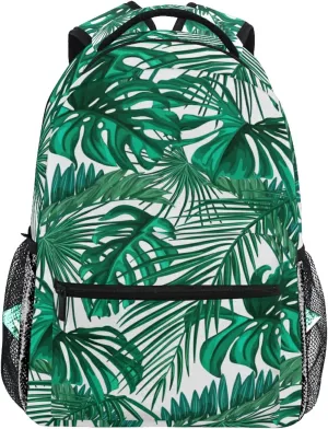 ZZKKO Palm Leave Computer Backpacks Book Bag Travel Hiking Camping Daypack