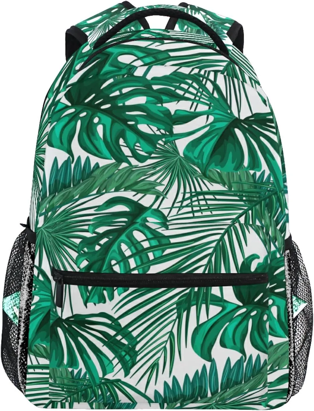 ZZKKO Palm Leave Computer Backpacks Book Bag Travel Hiking Camping Daypack